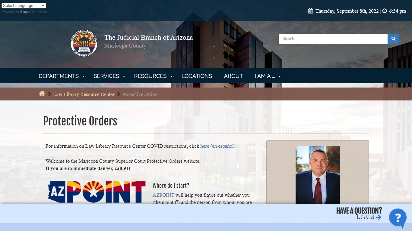 The Judicial Branch of Arizona in Maricopa County